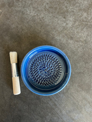 Ceramic Garlic Grater Plate - Ocean