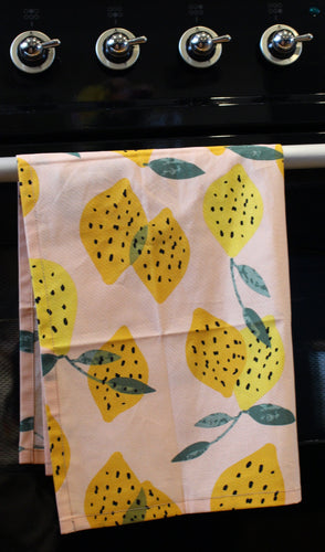 Linen Tea Towel- Lemonade